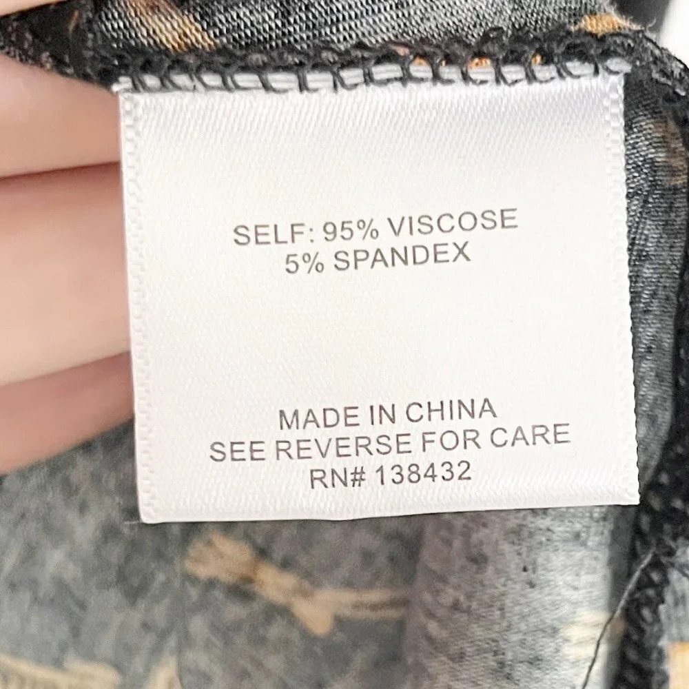 Modcloth Black & Orange Halloween Spooky Dancing Skeleton Print Tee Shirt - Picture 6 of 6